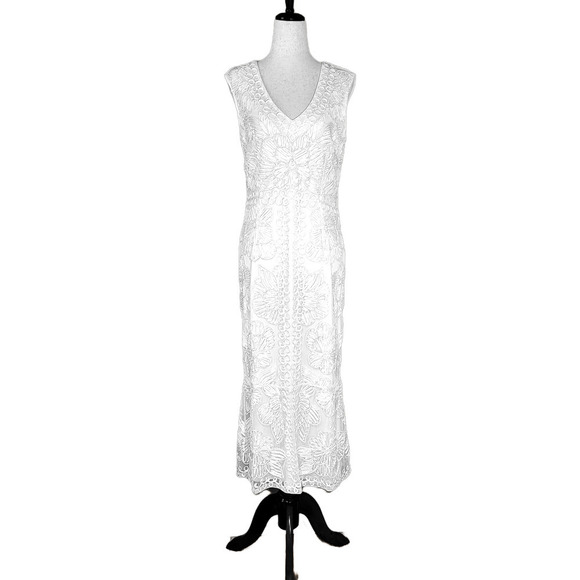 JS Collections Soutache Beaded Sleeveless dress size 2 - Picture 1 of 7